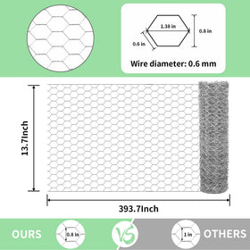 Miuwauer galvanized poultry netting hex mesh for durable outdoor enclosures
