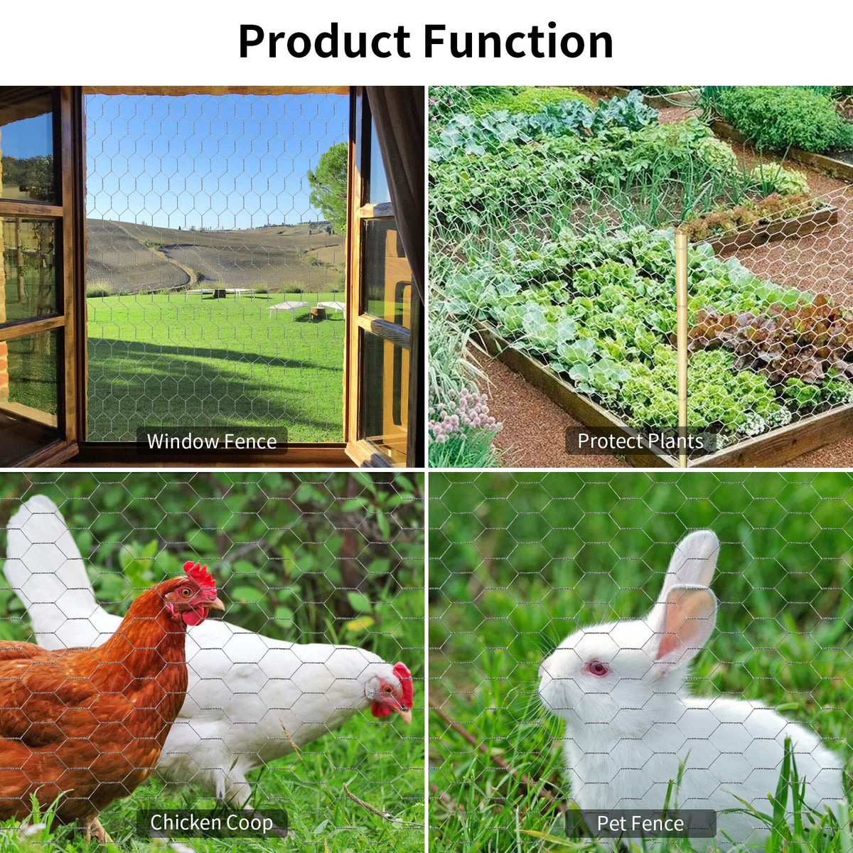 Miuwauer garden fence solution protects plants and limits animal access