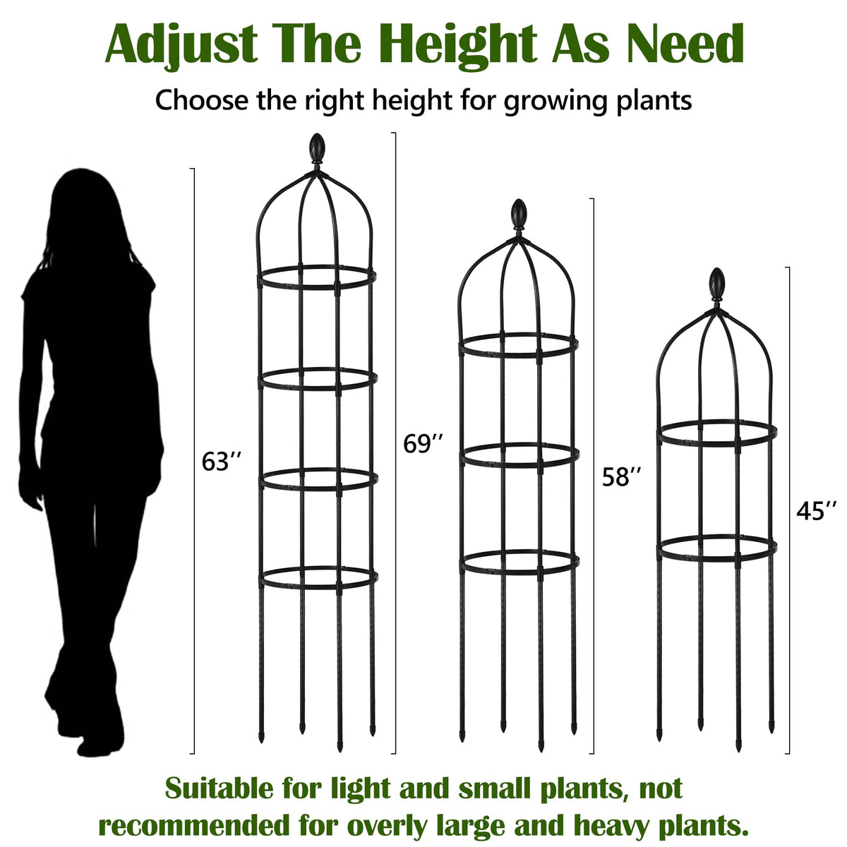 Miuwauer Garden Obelisk Trellis elegantly supports ivy climbs outdoors