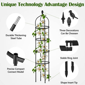 Miuwauer Jasmine Trellis guides jasmine vines with rustproof steel and coating