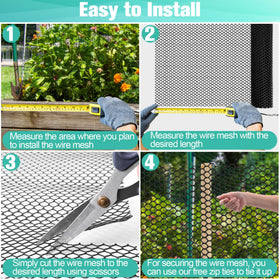 Miuwauer plastic netting with smooth edges reduces injury risk.