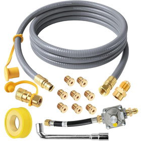 MIV upgraded 10ft conversion kit for Weber Genesis enabling seamless natural gas grilling