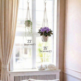 mivofo macrame bottom ring sturdy design for stable hanging and minimal wobble