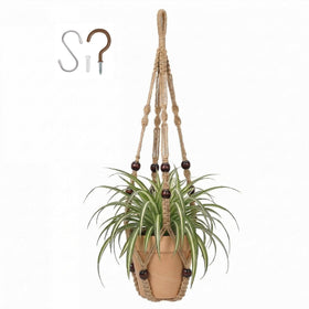 mivofo macrame plant hanger 23brown stylish indoor display for greenery