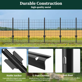 MIWEVRO powder-coated finish resists rust for long-lasting outdoor use.