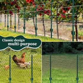 MIWEVRO versatile metal post suitable for temporary fencing and plant protection.