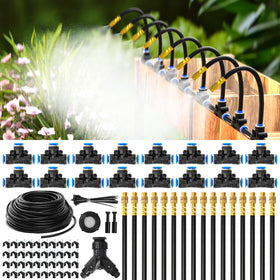 MIXC 100ft drip tubing enabling flexible garden layouts and easy DIY irrigation.