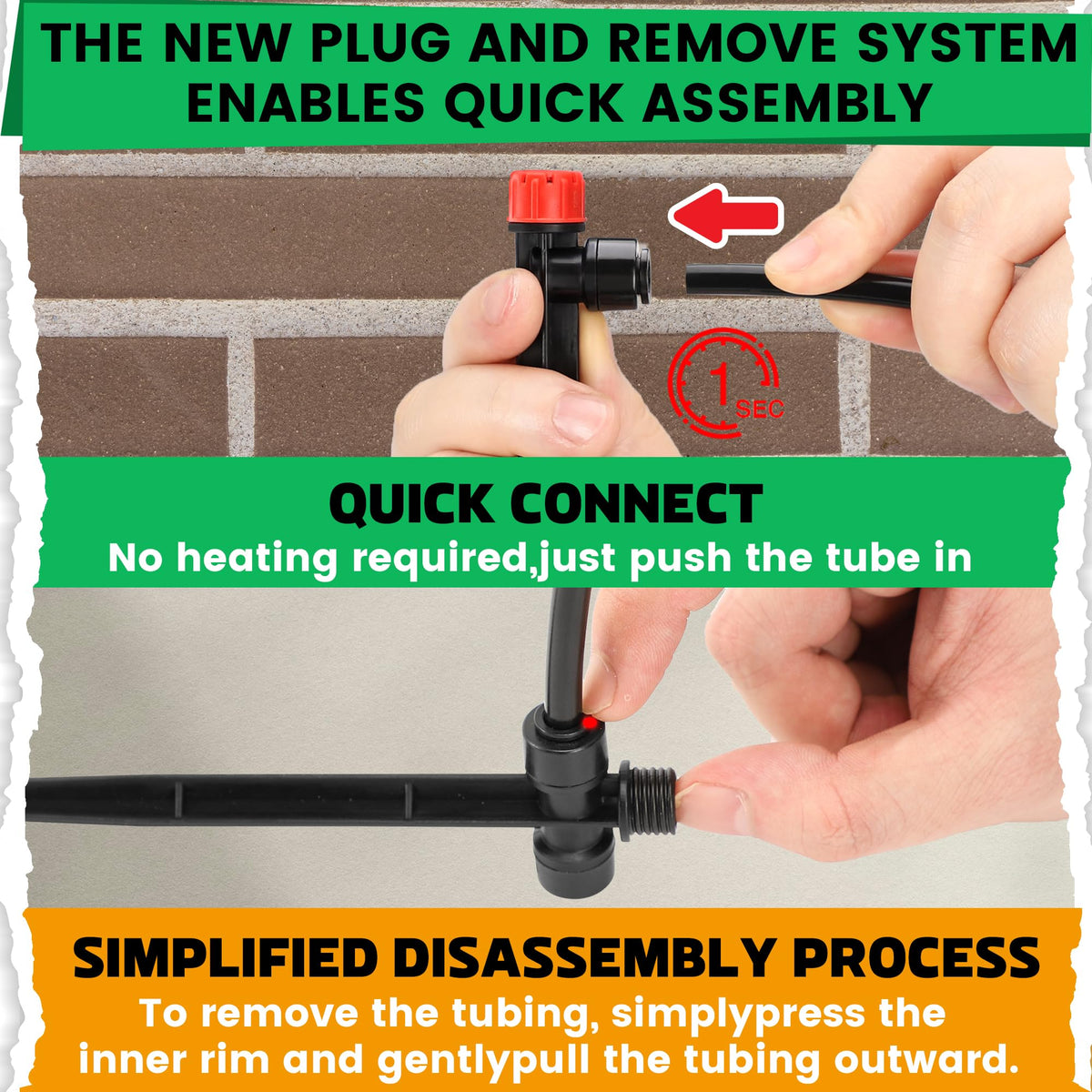 MIXC 360-degree adjustable spray for precise garden watering