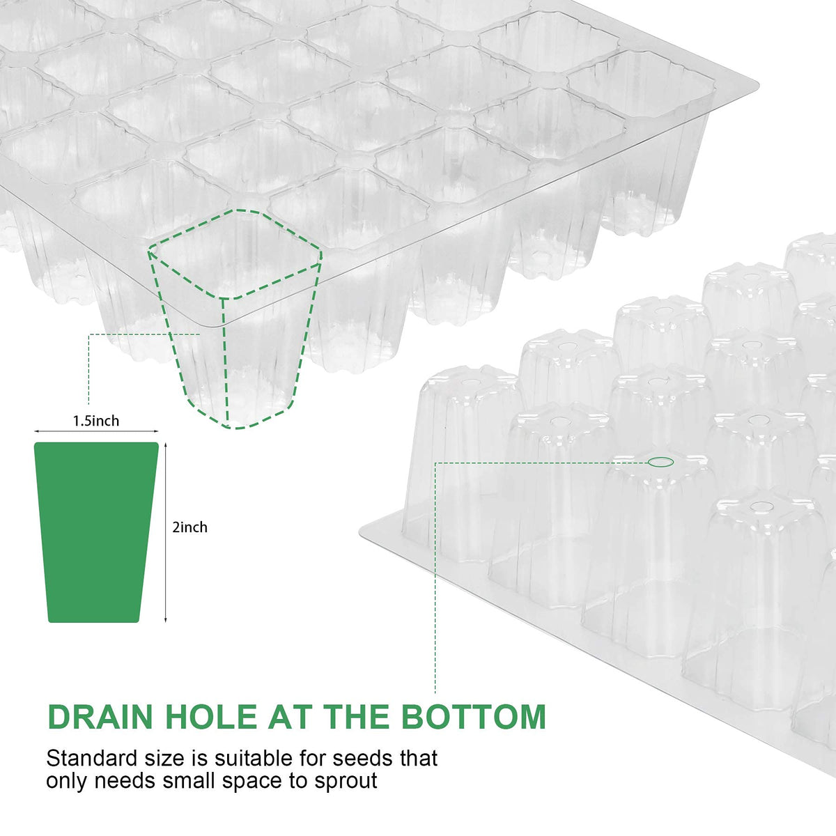 MIXC 40-cell-per-tray design supports scalable seed starting.