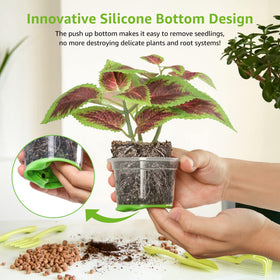 MIXC bendable silicone-base nursery pot enabling easy transplant
