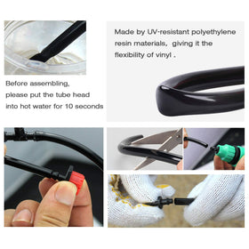 MIXC black drip hose for targeted plant watering