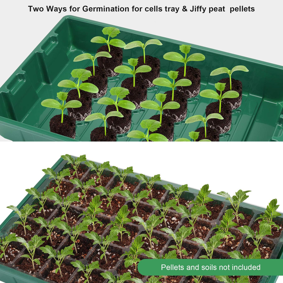 MIXC bottom trays stack to maximize space during propagation.