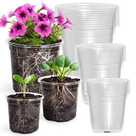 MIXC clear nursery pots in 3.5-inch size for seed starting and transplant planning
