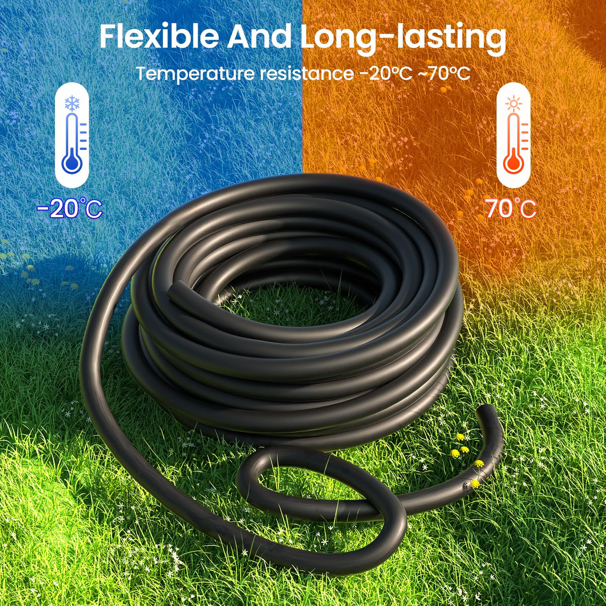 MIXC compatible 1/4 inch tubing and fittings shown for easy setup
