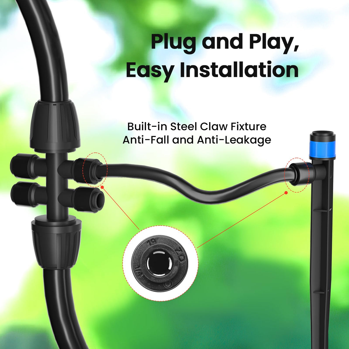 MIXC drip emitter vortices maintain even flow