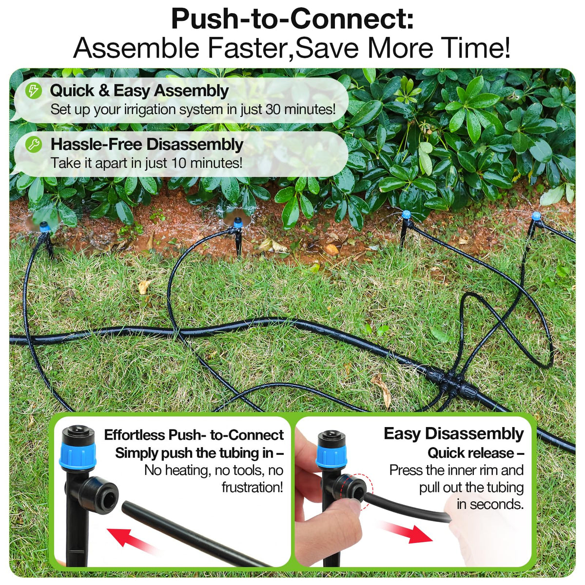 MIXC durable, clog-resistant components ensure reliable watering year round.