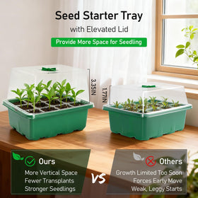 MIXC Elevated humidity dome adds height for robust seedling growth