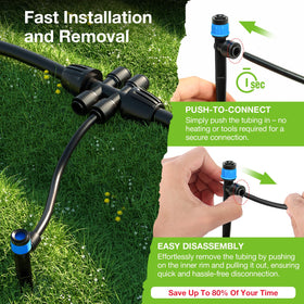 MIXC adjustable vortex emitter enables precise root-level irrigation