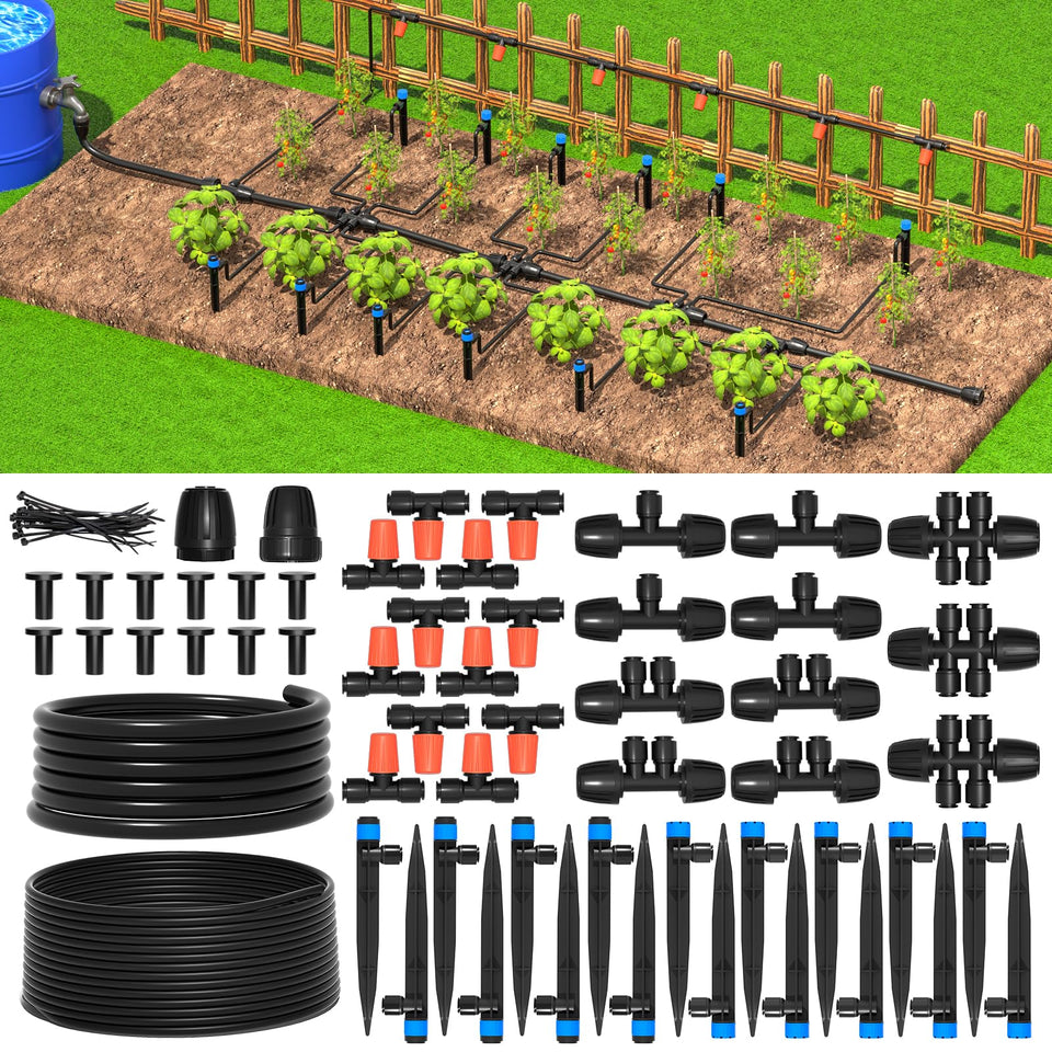 MIXC greenhouse drip kit main tubing (26ft) for durable, steady water delivery