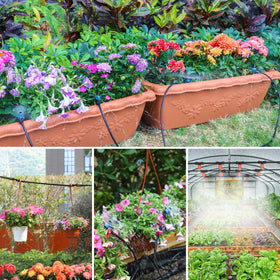 MIXC system installed in garden for efficient watering and reduced waste