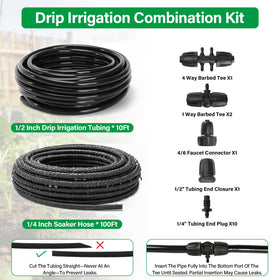 MIXC 4-Way barbed tee fittings simplify quick, tool-free installation.