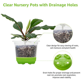 MIXC nursery pot with drainage holes promoting healthy root breathing