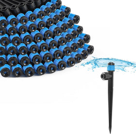 MIXC quick-connect drip emitter assembly for easy, tool-free installation.