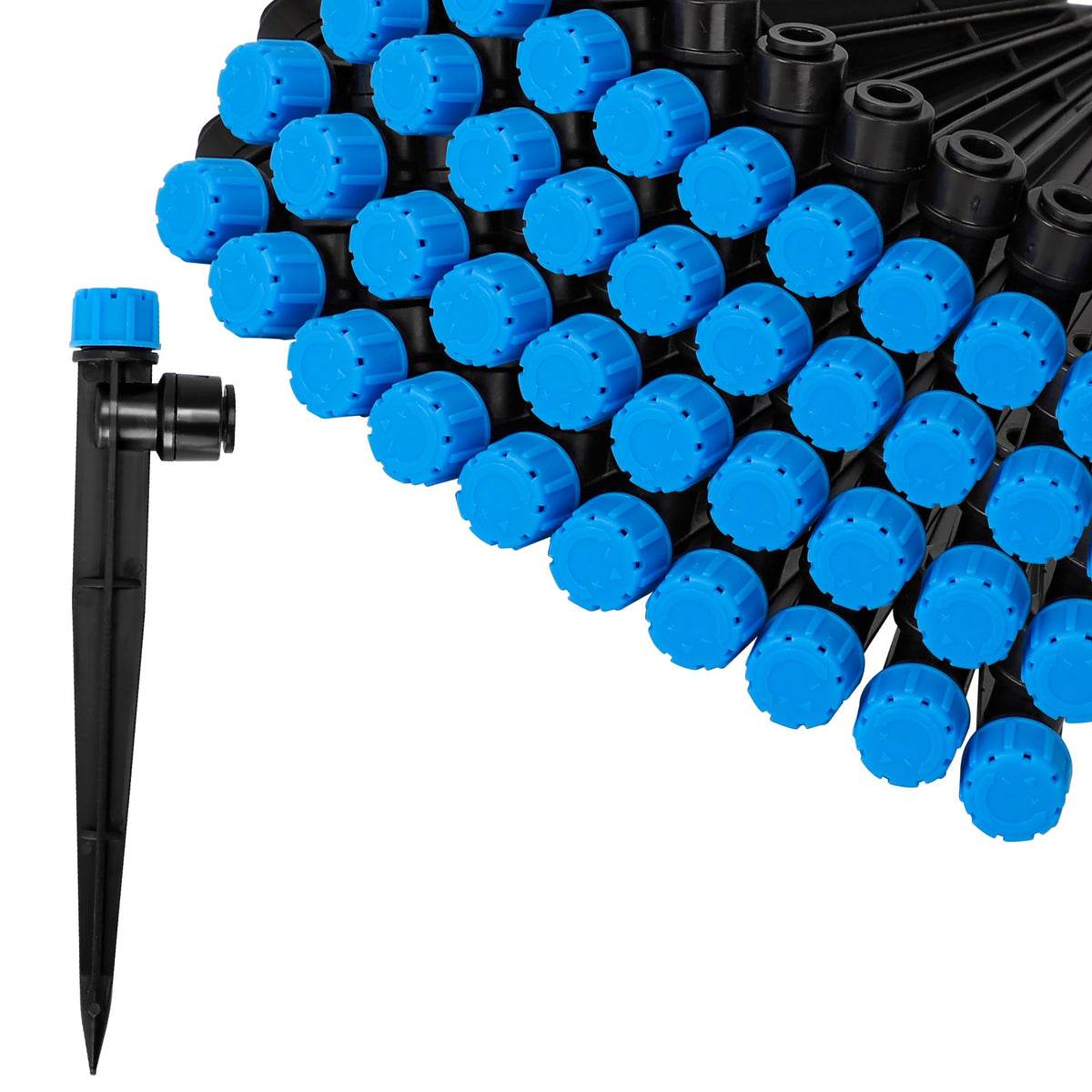 MIXC quick-connector-emitter-installation shows easy tool-free setup for gardeners.