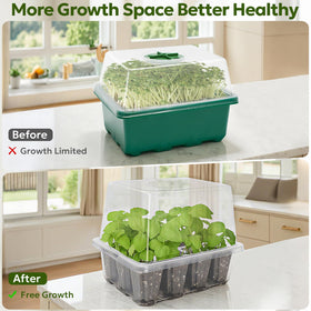 MIXC side grip base tray simplifies transplanting without disturbing seedlings