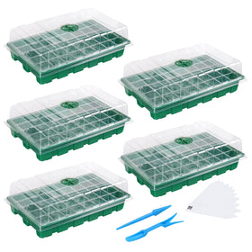 MIXC seed starter tray 40 cells with clear grid for easy seed monitoring