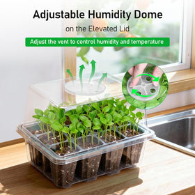 MIXC transparent dome for easy observation of roots and soil