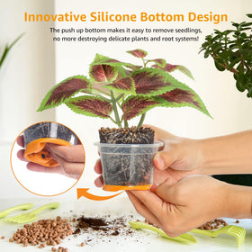 MIXC 4-inch nursery pot ideal for seedlings and cuttings.