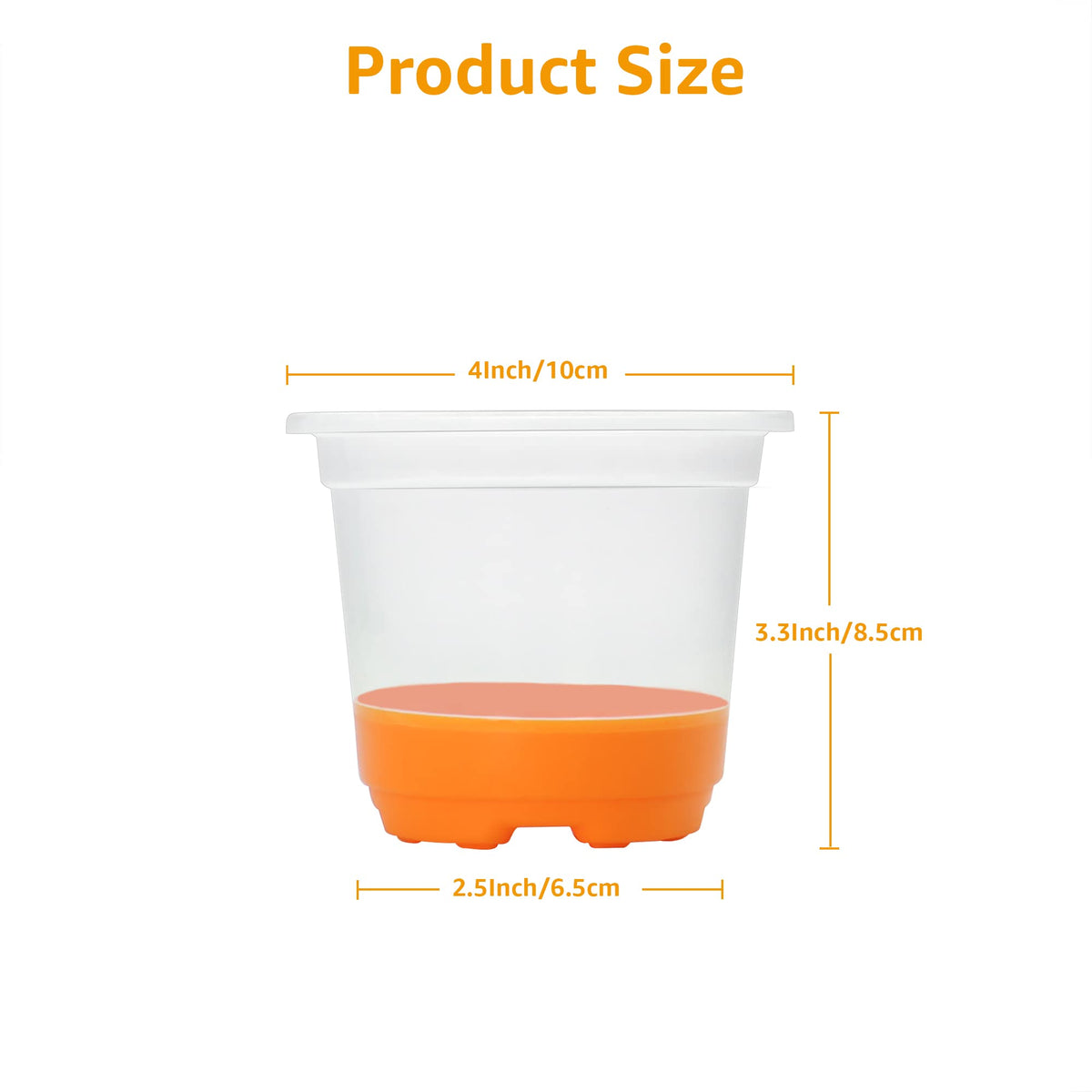 MIXC transparent nursery pot lets you observe root growth without disturbing plants.