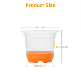 MIXC transparent nursery pot lets you observe root growth without disturbing plants.