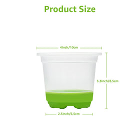 MIXC transparent nursery pot with root observation walls for monitoring moisture