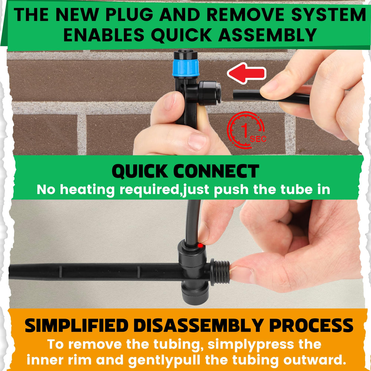 MIXC vortex detachable emitter for easy cleaning and long-term reliability