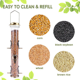 MIXXIDEA 1-4mm thick transparent tube shell shows seed levels clearly