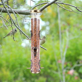 MIXXIDEA six port feeder may attract finches sparrows and other birds