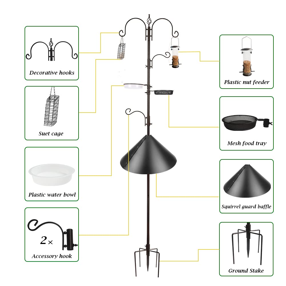 MIXXIDEA Adjustable Height Poles let you customize feeder height