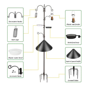 MIXXIDEA Adjustable Height Poles let you customize feeder height