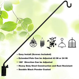 MIXXIDEA bird feeder hanger offers strong weight capacity for natural feeding guests
