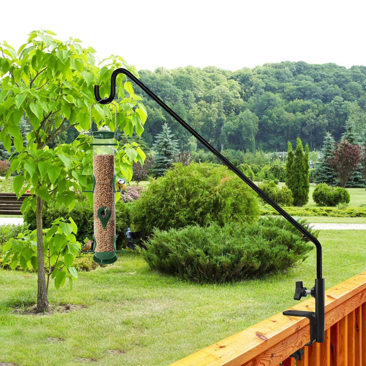 MIXXIDEA deck hook showing adjustable height and angle for versatile hanging
