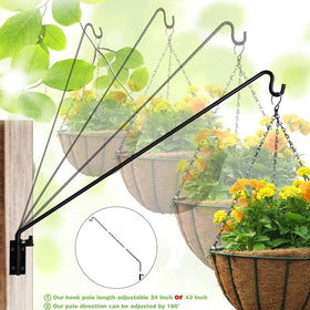 MIXXIDEA adjustable-length deck hook 28-43in for versatile hanging and easy positioning