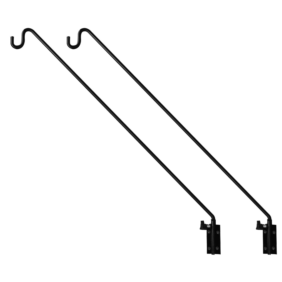 MIXXIDEA deck hook wall mount 43-inch pole supports bird feeders and planters outdoors