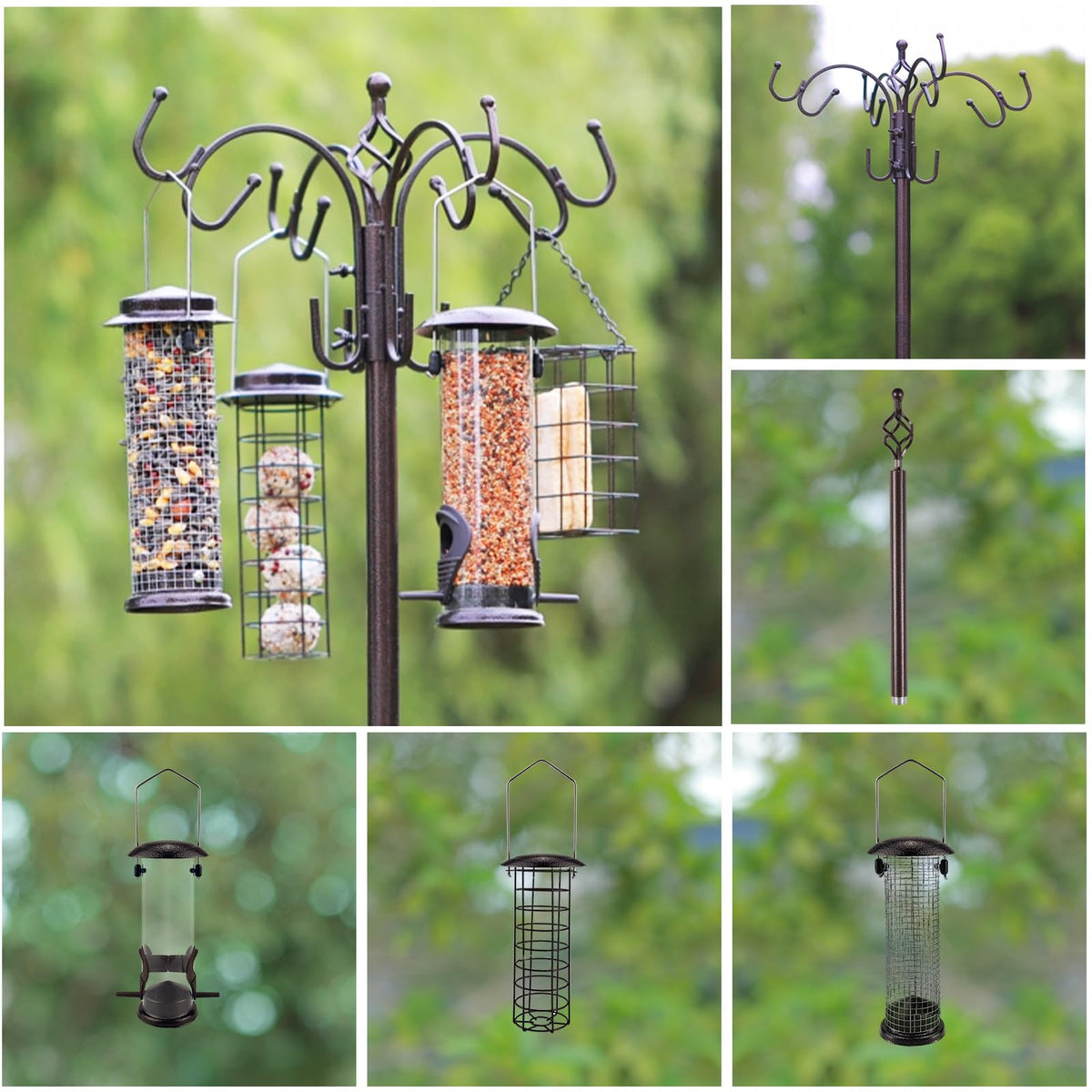MIXXIDEA Deluxe Bird Feeding Station outdoor-grade finish withstands weather.