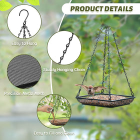 MIXXIDEA durable chains prevent tipping as birds perch