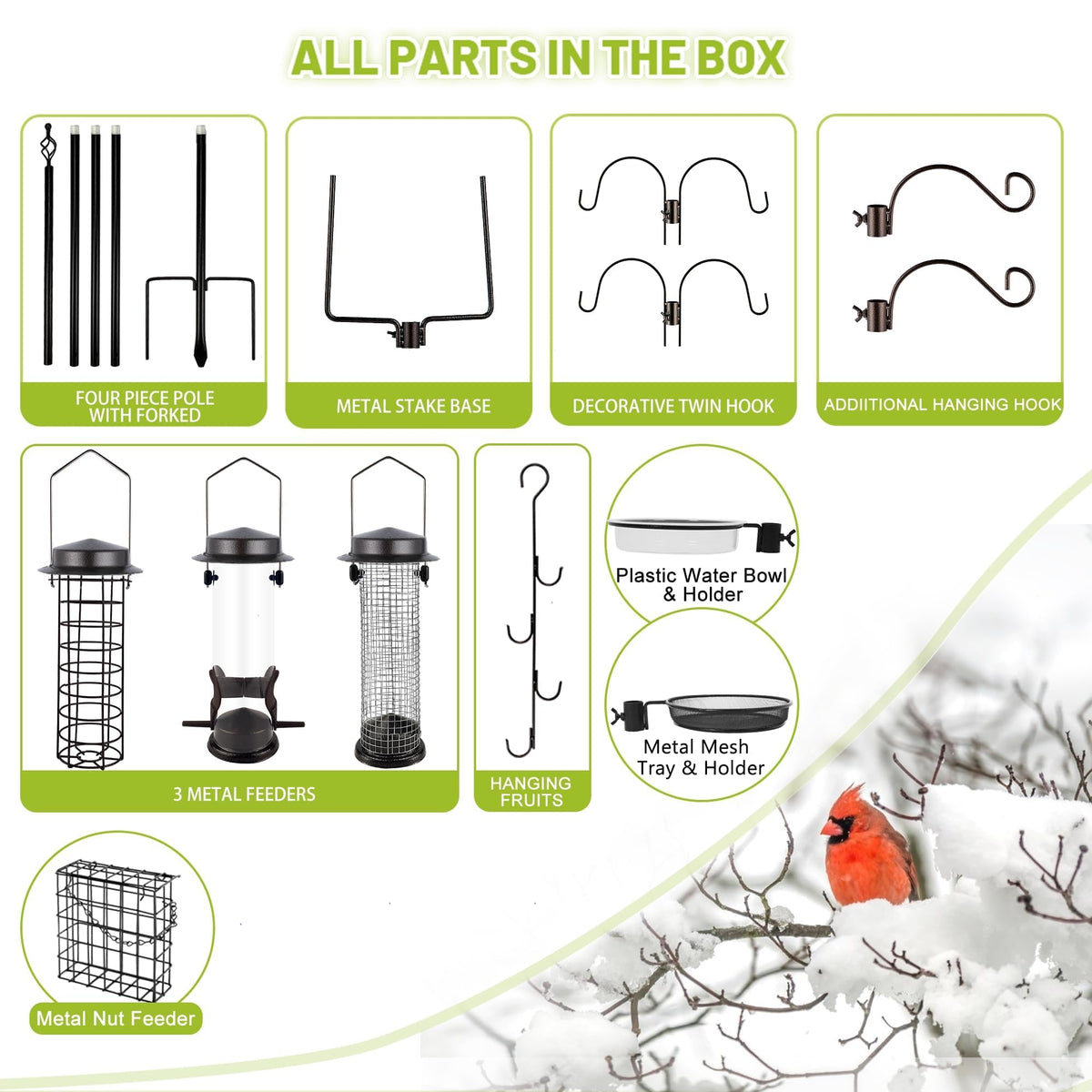 MIXXIDEA durable iron construction with rust-resistant black finish