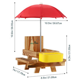 MIXXIDEA easy-assembly outdoor feeder saves time and effort.