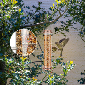 MIXXIDEA Finch Bird Feeder easy-hang handle for quick garden setup