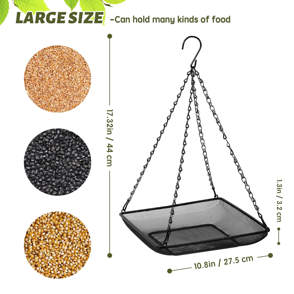 MIXXIDEA feeder tray chains close-up highlights four durable links